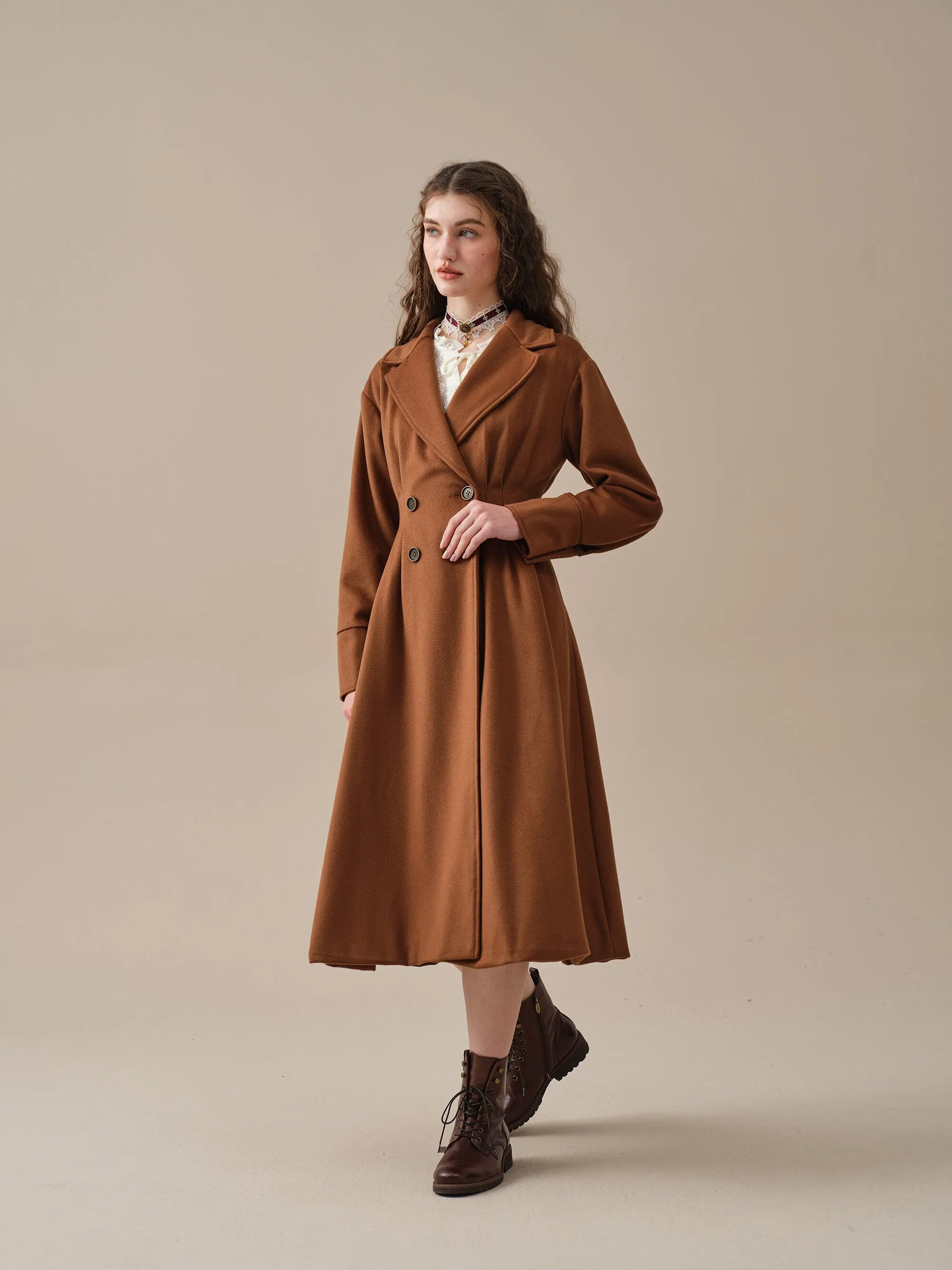 A ROMANCE 31 | DOUBLE BREASTED WOOL COAT