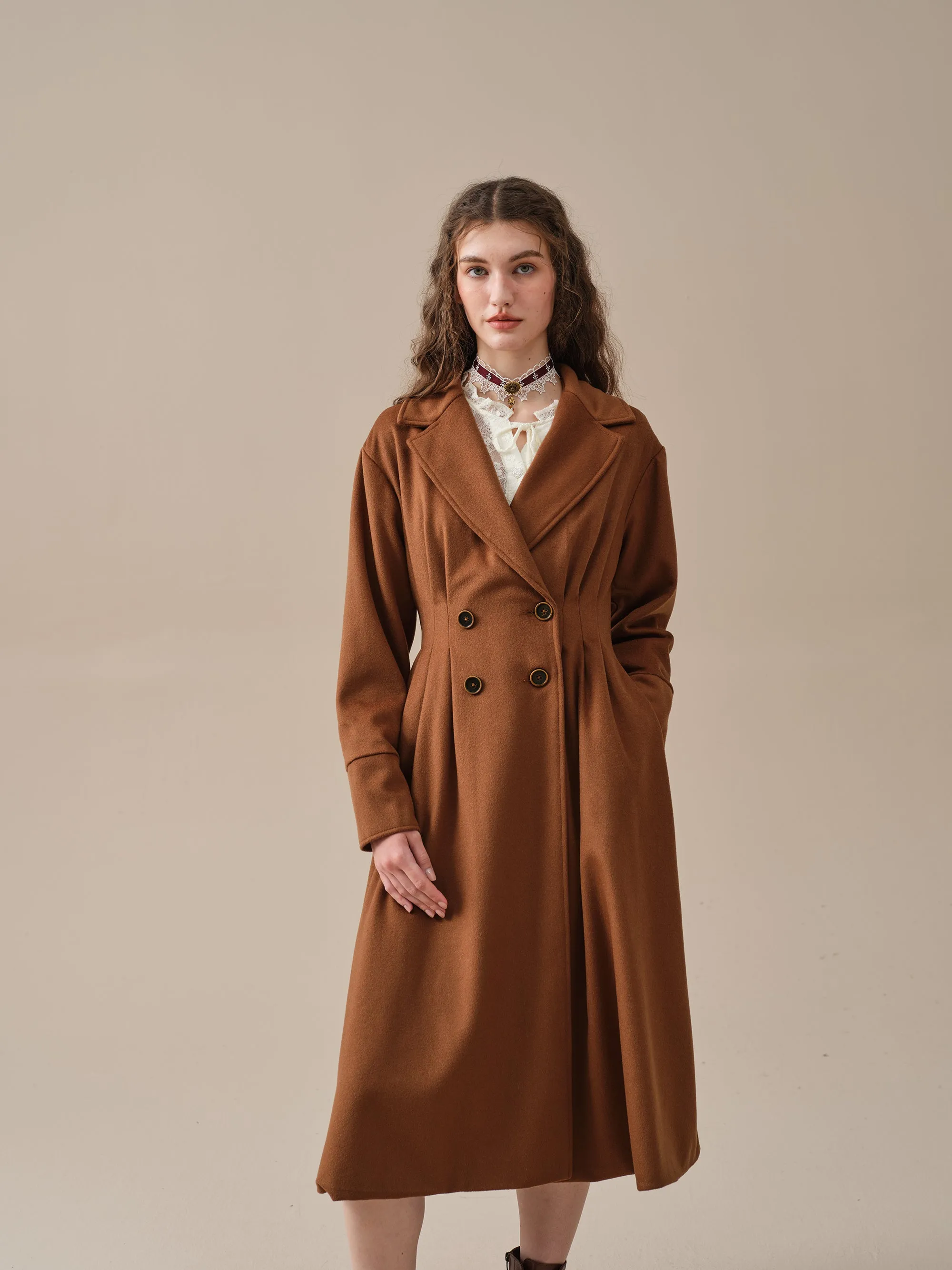 A ROMANCE 31 | DOUBLE BREASTED WOOL COAT