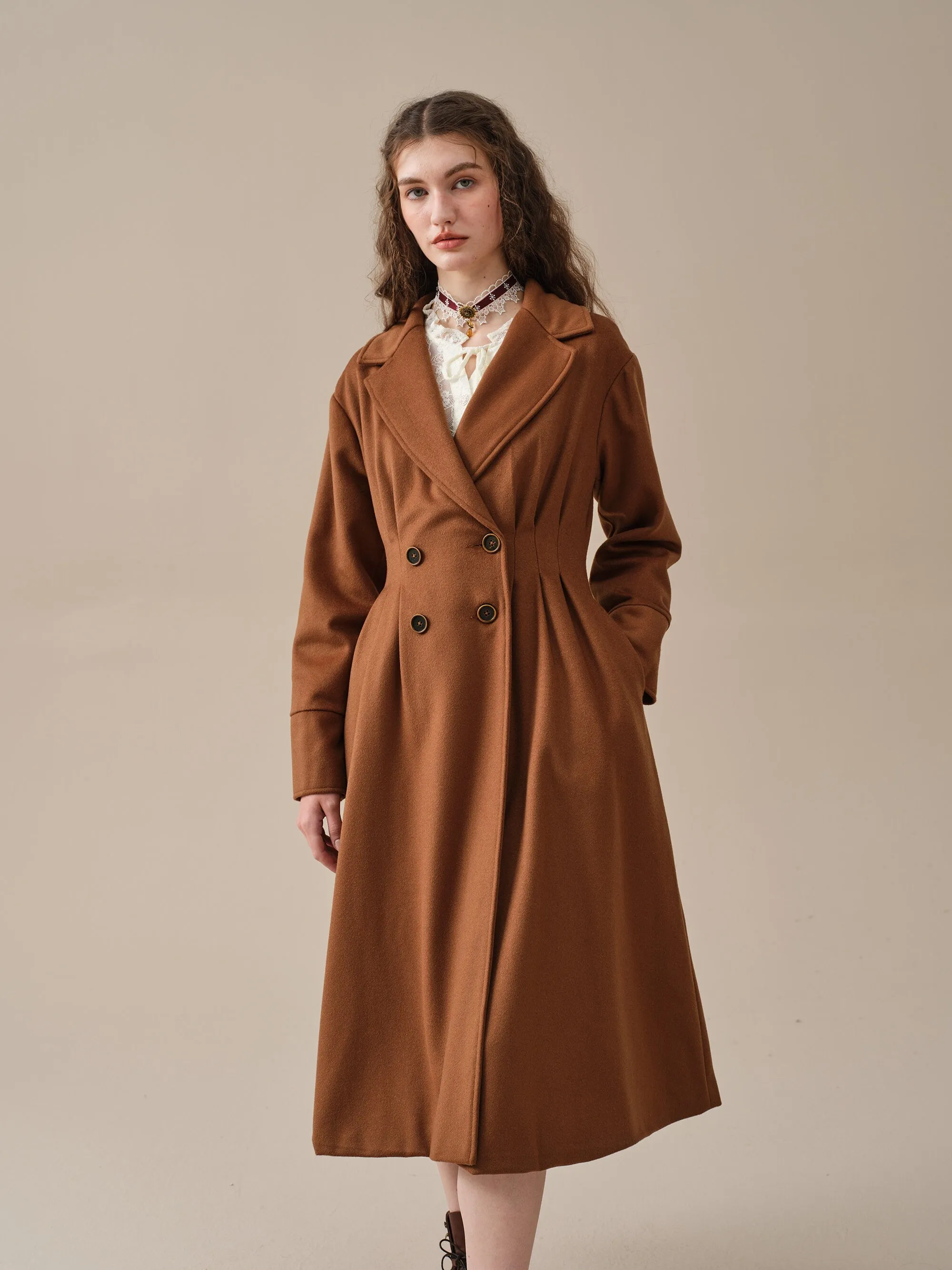 A ROMANCE 31 | DOUBLE BREASTED WOOL COAT