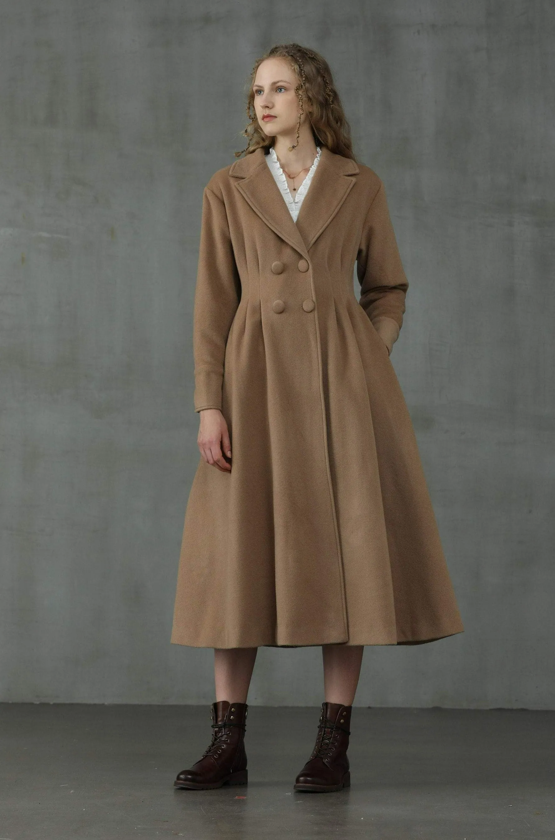 A ROMANCE 31 | DOUBLE BREASTED WOOL COAT