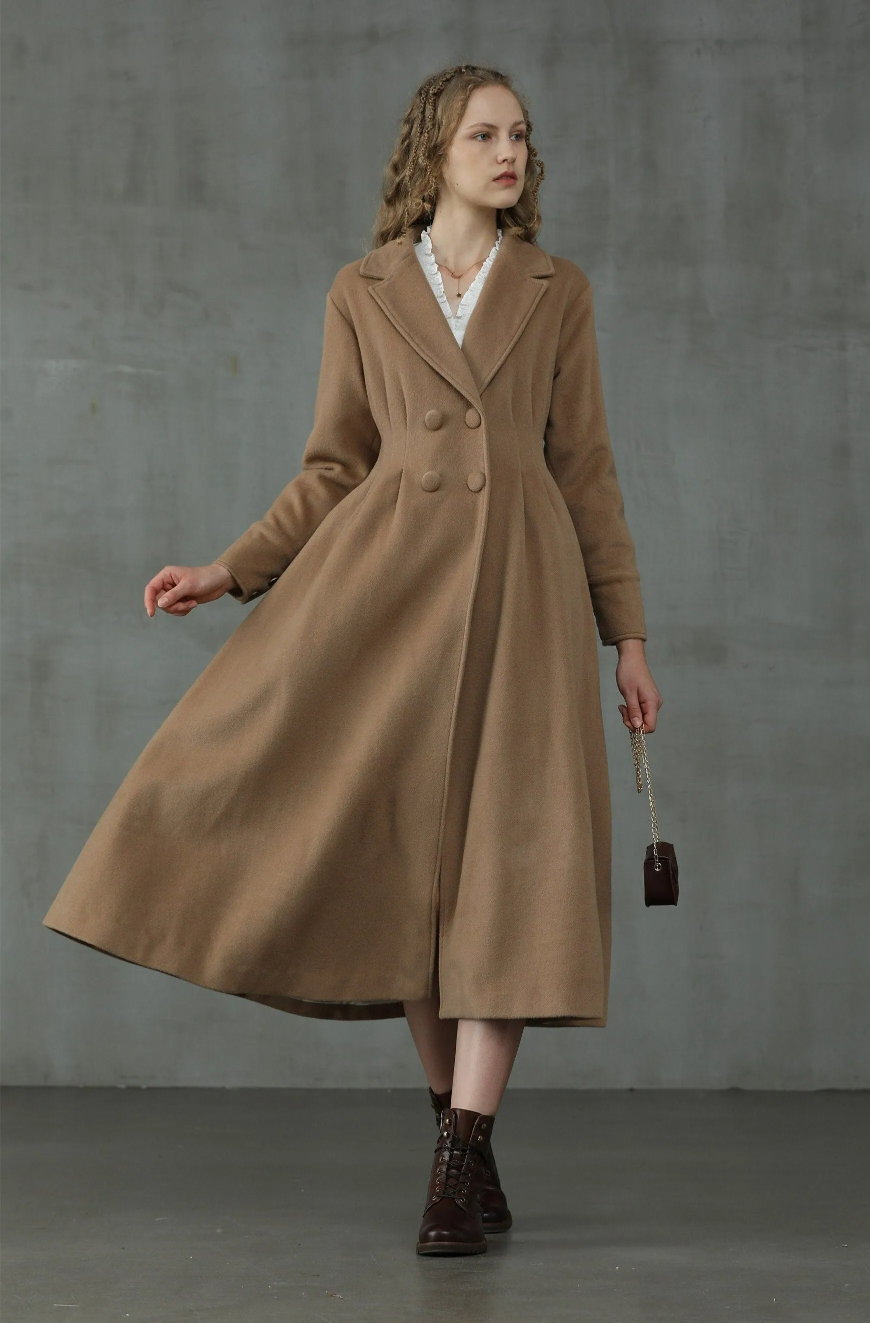 A ROMANCE 31 | DOUBLE BREASTED WOOL COAT