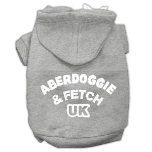 Aberdoggie Uk Screenprint Pet Hoodies Grey Size Xl (16)