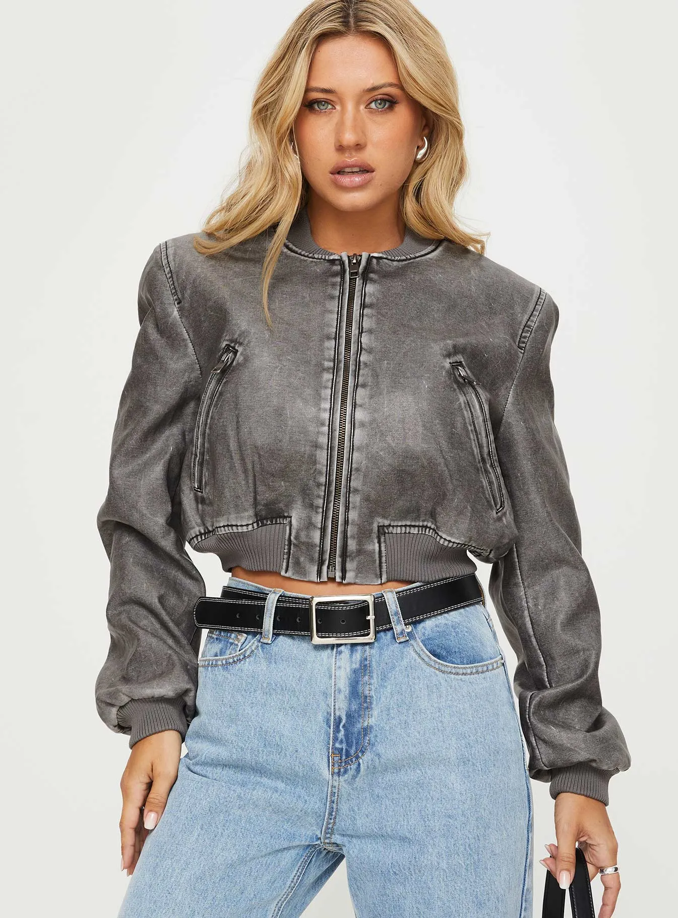 Allure Bomber Jacket Slate