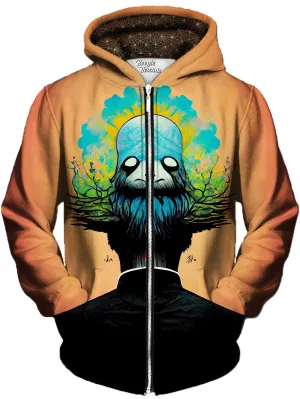 Aspiring Clouds Unisex Zip-Up Hoodie