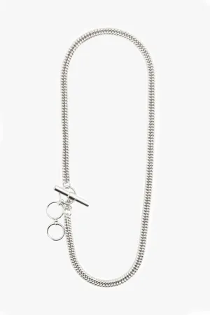 Belief Bar Hook Silver Chain EOL Necklace