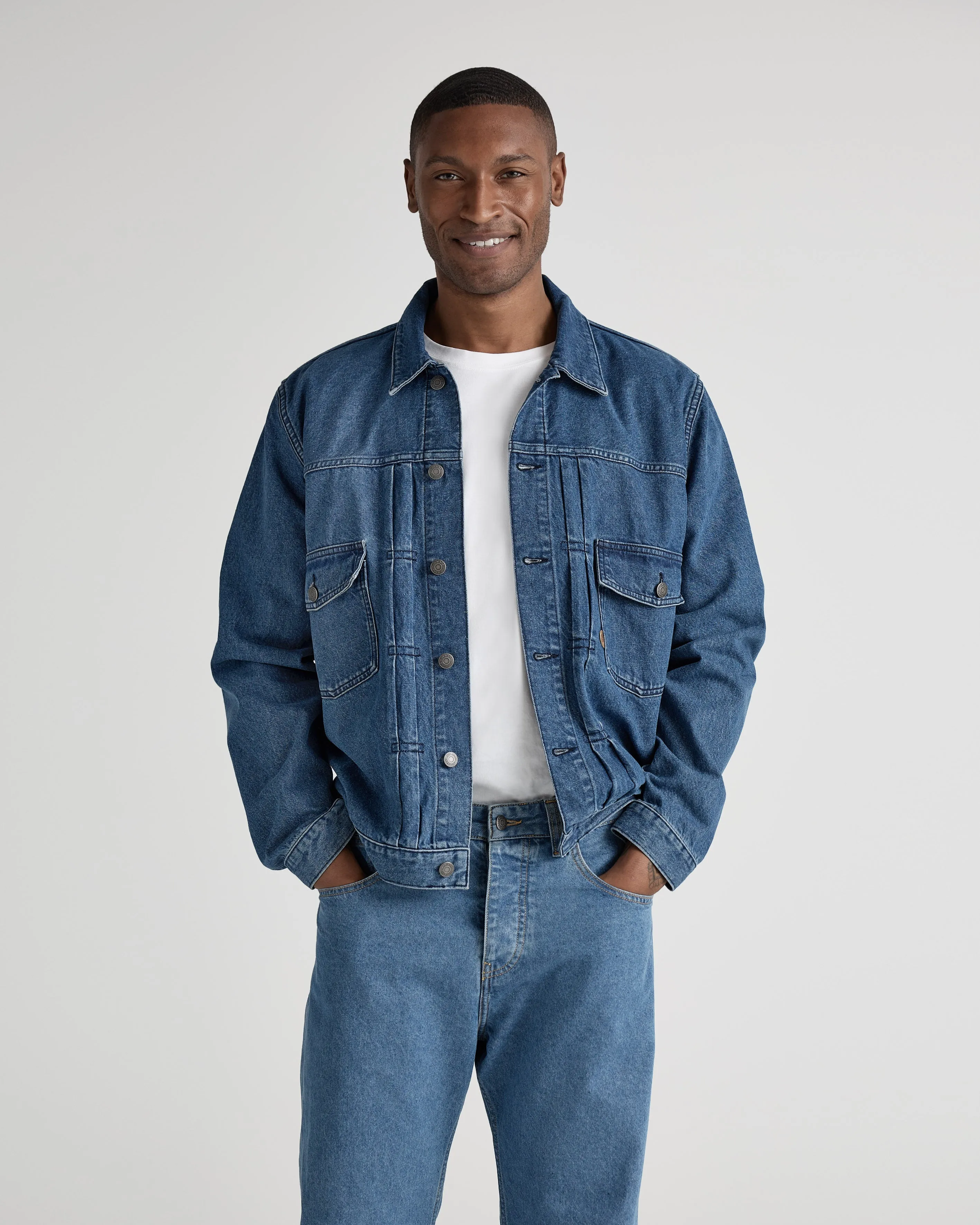 Benny Denim Jacket - Medium Stone