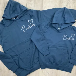 Besties Mini Logo Mum & Kid Matching Hoodies (MRK X)