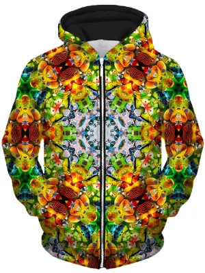 Bird Kalied Unisex Zip-Up Hoodie