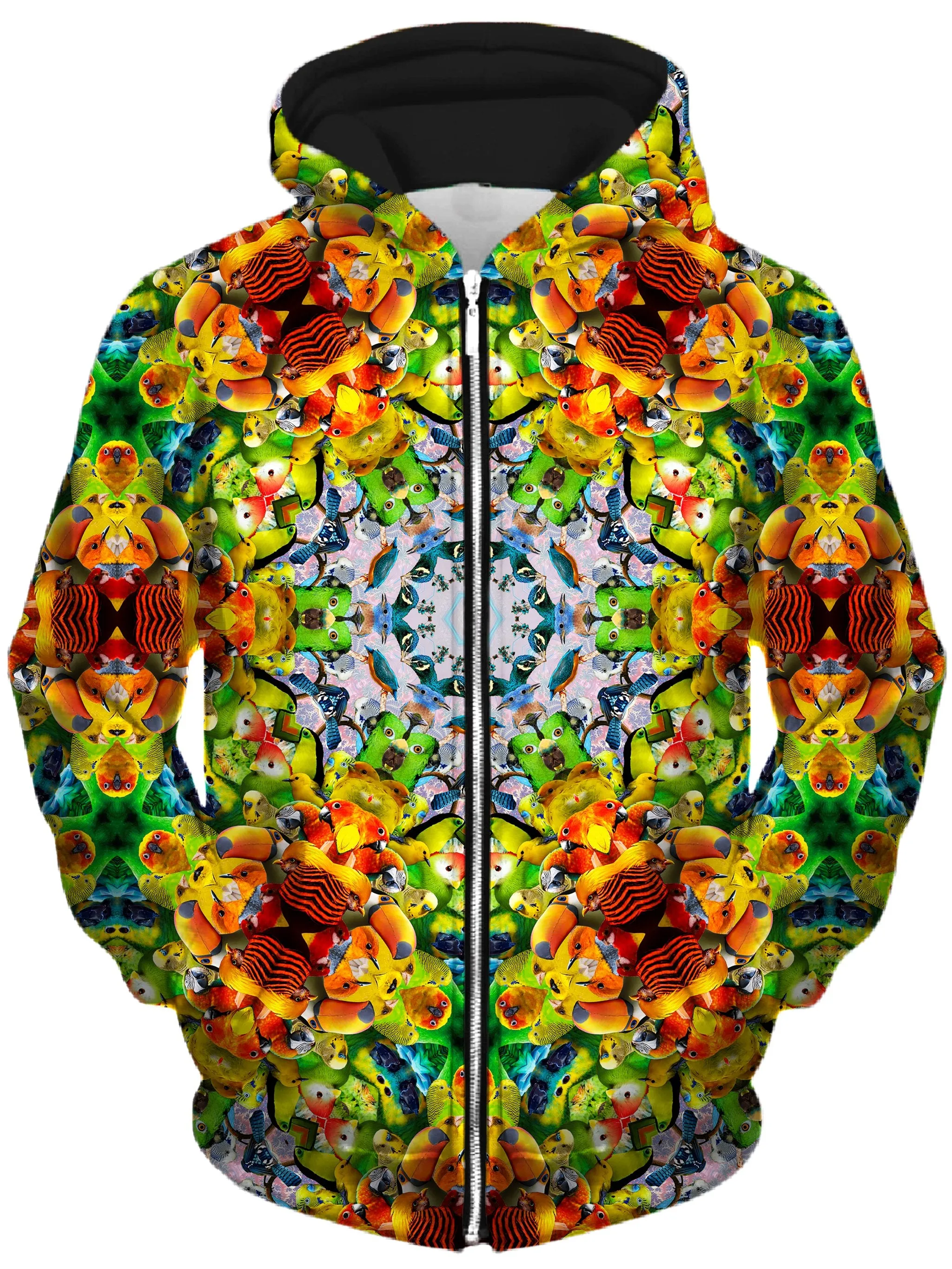 Bird Kalied Unisex Zip-Up Hoodie