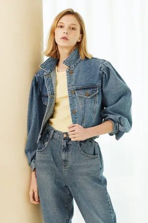 Camila Cropped Denim Jacket