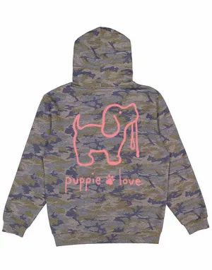 CAMO LOGO PUP, ADULT HOODIE