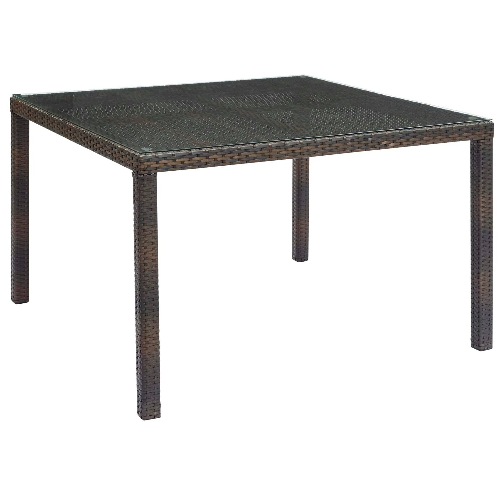 Conduit 47" Outdoor Patio Wicker Rattan Dining Table by Modway