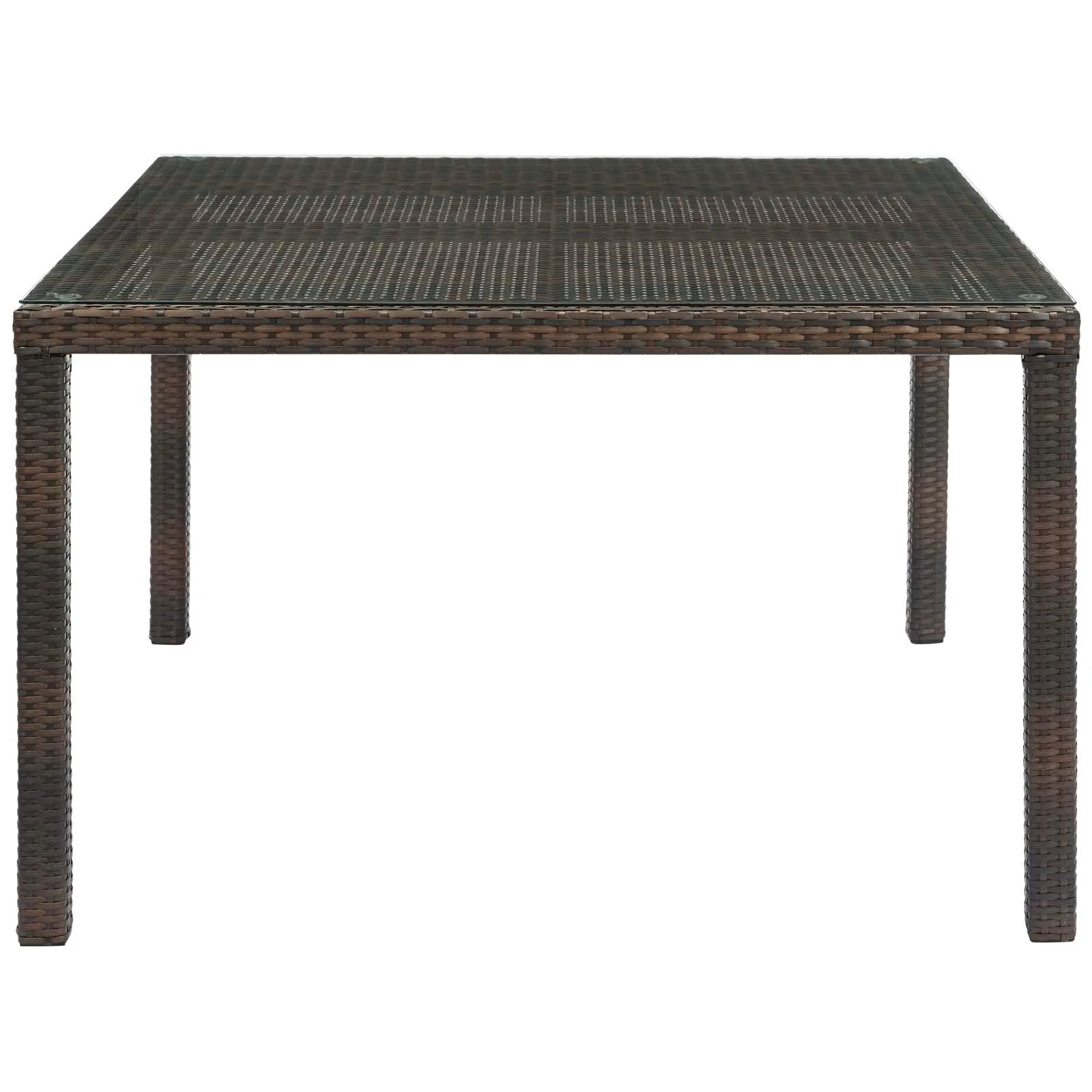 Conduit 47" Outdoor Patio Wicker Rattan Dining Table by Modway