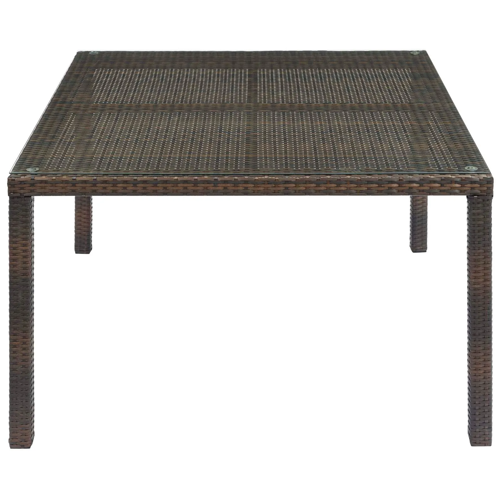 Conduit 47" Outdoor Patio Wicker Rattan Dining Table by Modway