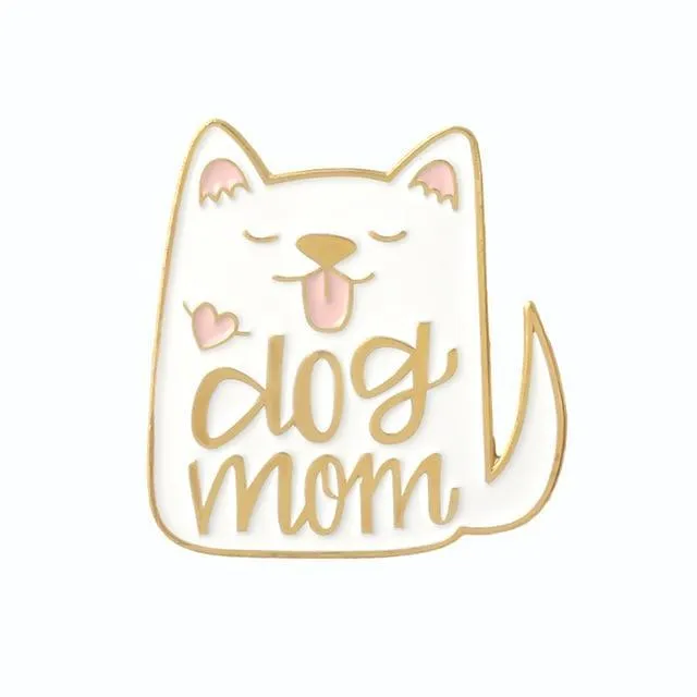 Dog Mom OR Cat Lady Enamel Pins