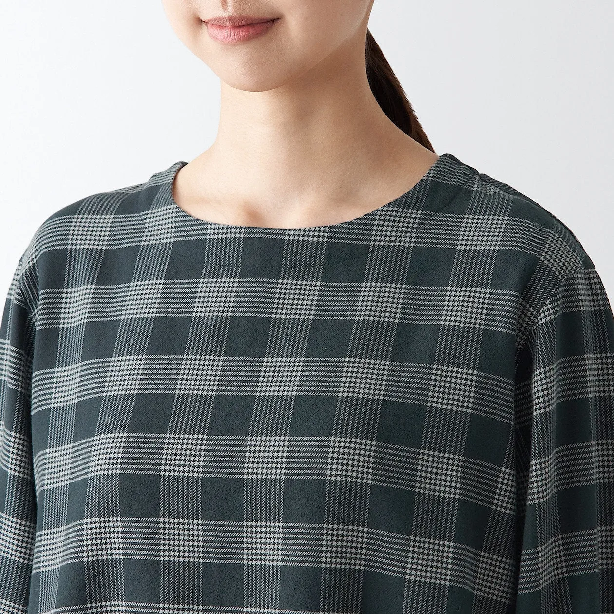 Double Brushed Flannel Long Sleeve Blouse