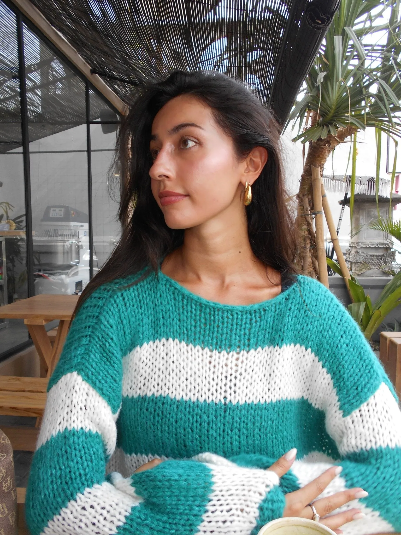 Forget Me Not Jumper in Green