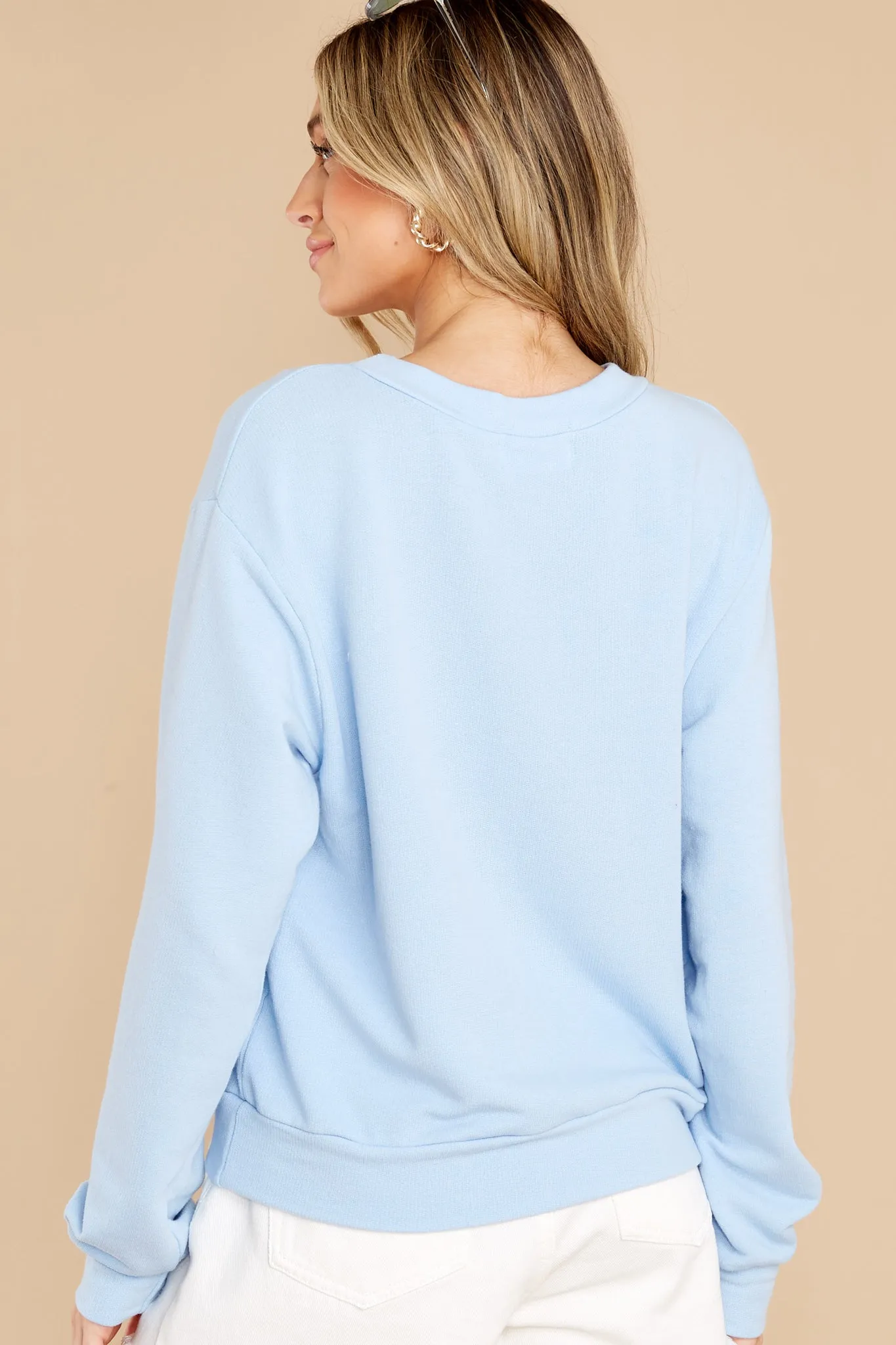 Ocean Views Sky Blue Sweatshirt