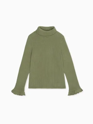 Olive Simone Roll Neck Long Sleeve Girl Top