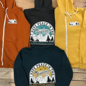 Peace In The Mountains Zip-Up Hoodie