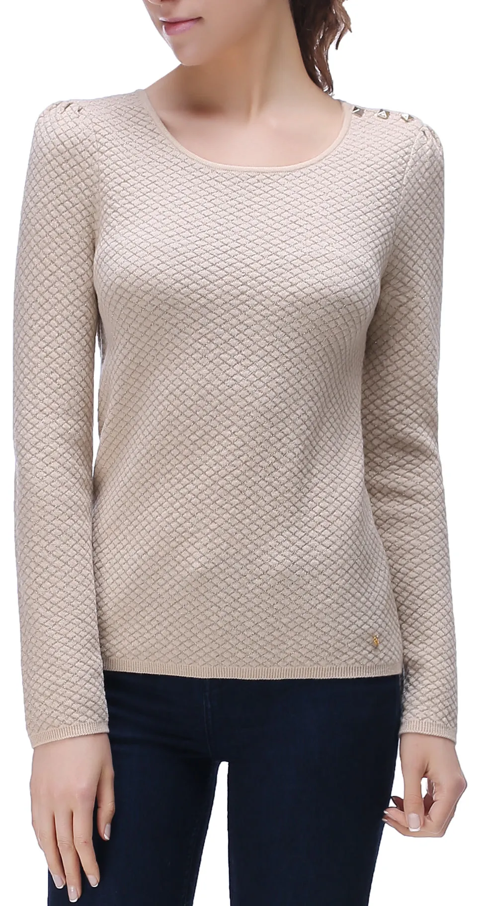 RH Women's Elegant Casual Warm Long Sleeve Pullover Sweater Top Outwear RH2064