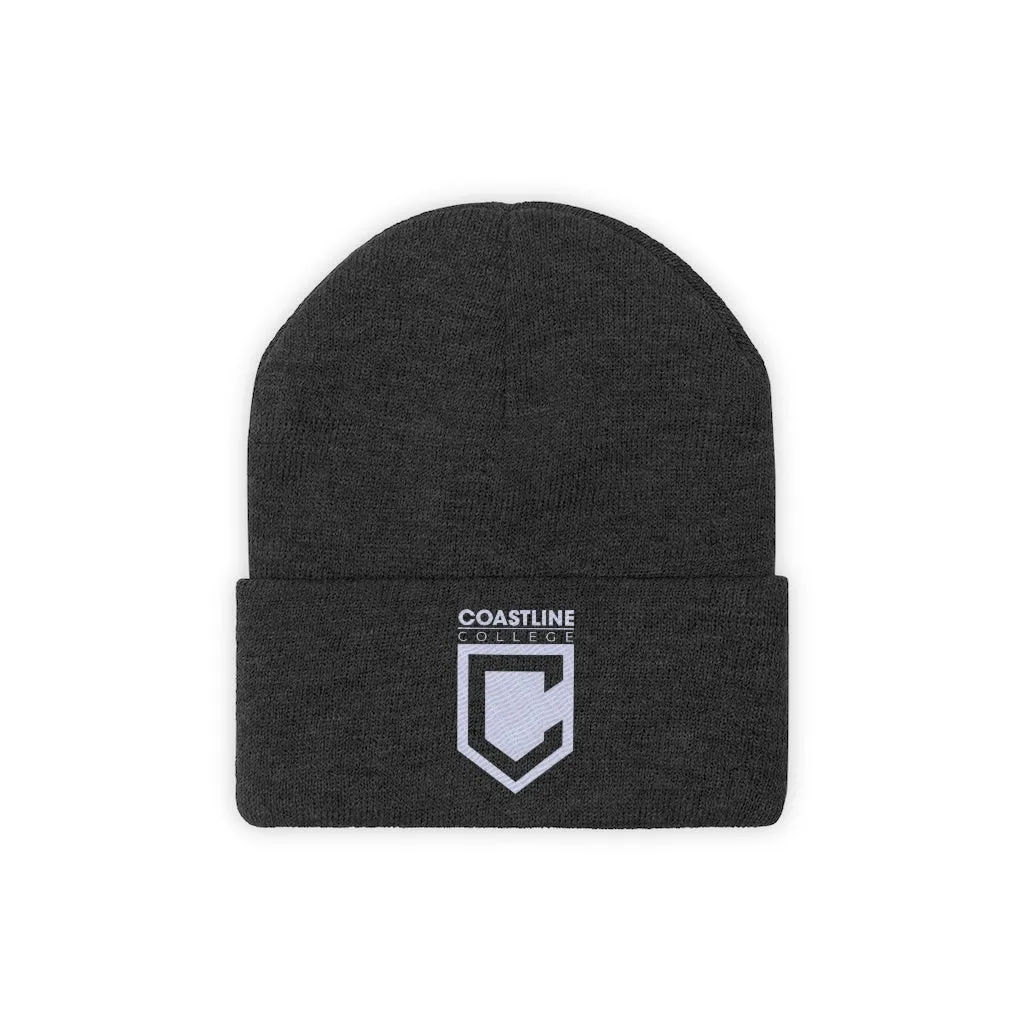 Shield Logo Embroidered Knit Beanie