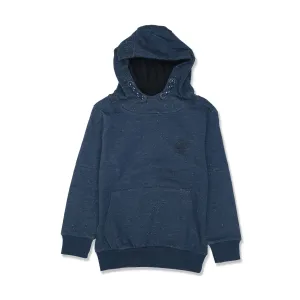 SP - Kids 'Dark Blue' Front Kangro Pockets Fleece Hoodie SP 565