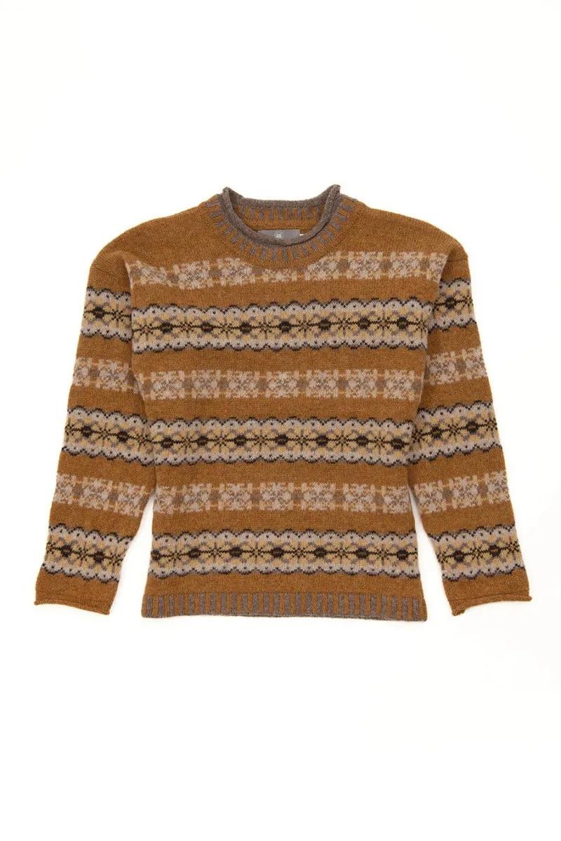 Womens Pitmedden fair isle jumper - Yellow